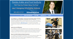 Desktop Screenshot of ankleandfootsurgery.net